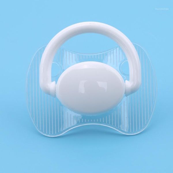 

baby silicone pacifier transparent flat thumb pattern baby nipples dummy nipple teether toddler toys1