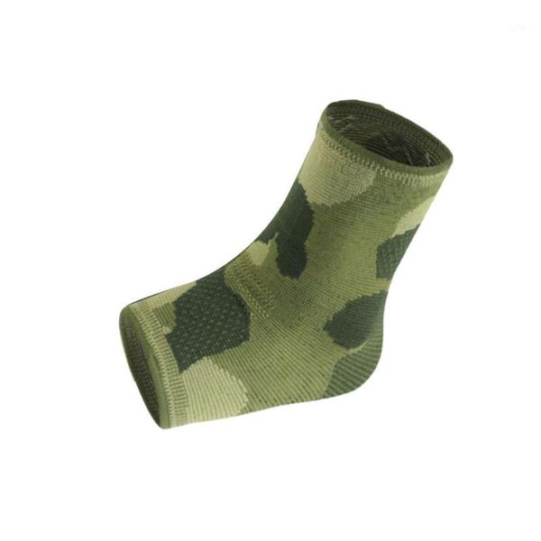 

ankle support 1pc knitted protector elastic brace anti-sprain foot protective gear for adults outdoor sports (camouflage green, si1, Blue;black