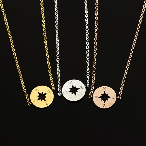 

10pcs stainless steel compass bracelets for friendship pulseras bijoux charms bff men travelers jewelry accessories bijoux femme, Golden;silver