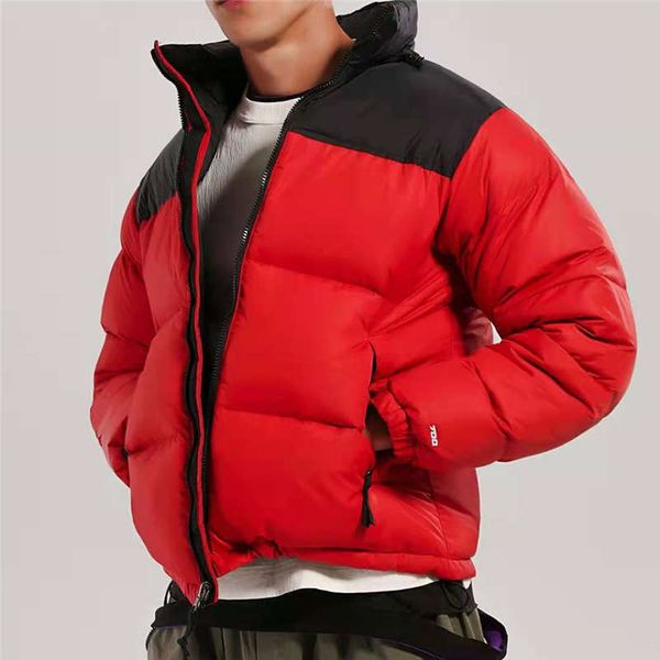 

luxury mens winter jackets north new tide down jacket with letter highly quality thick coats sports brand parkas color red size m, Black