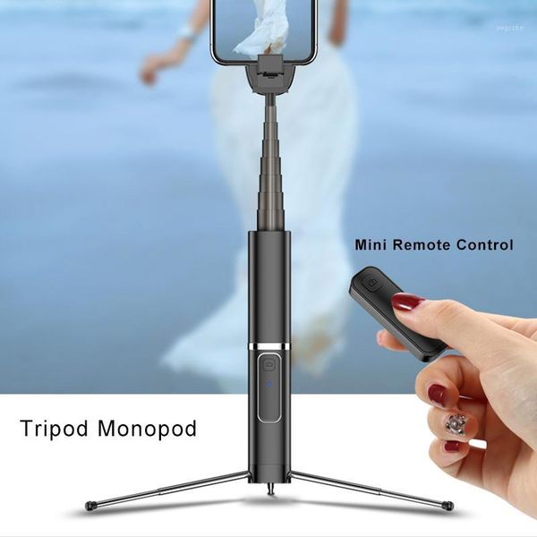 

tripod selfie stick bluetooth selfie stick for 11 pro samsung huawei p40 5g phone wireless bluetooth with remote control1