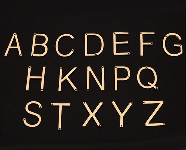 

personalized fashion a-z letter sideways initial gold silver plated stainless steel necklace pendant for women gift