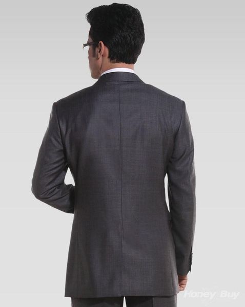 

men's suits & blazers style charcoal groom tuxedos two buttons groomsmen men wedding ( jacket+pants+tie), White;black