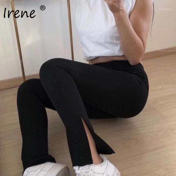 

irene casual hight waist pencil pants women autumn winter black white solid skinny leggings 2020 fashion slim sprit trousers1