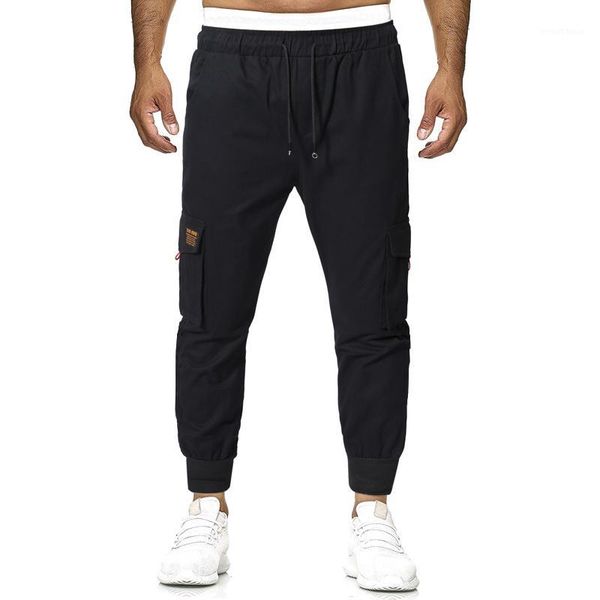 

cargo pants men's loose oversize slacks in autumn and winter with long legs1, Black