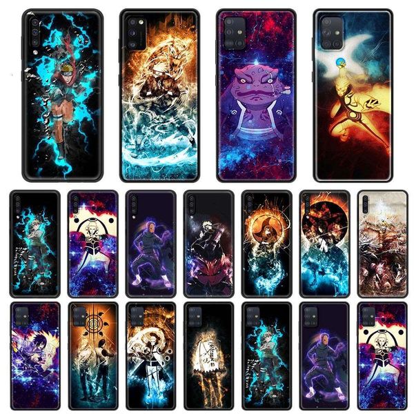 

1dwsamsung galaxy a50, a51, a70, a71, a10, a20, a30, a40, a11, a21s, a31, a41, tpu, black soft shell cartoon naruto
