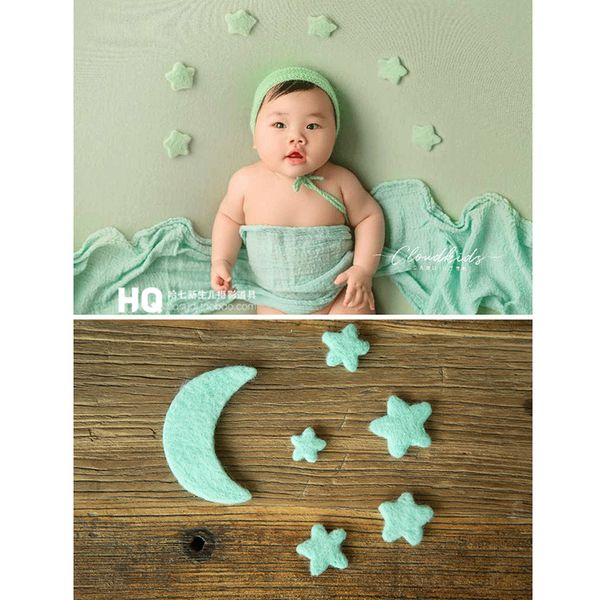 

newborn baby pgraphy props infant props blanket and moon and star set p accessories new arrival lj201105