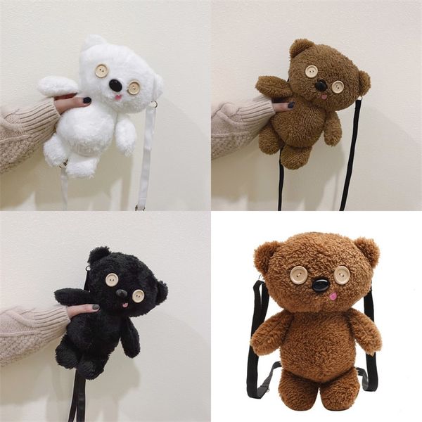 Bonecas Big Olhos Grandes Urso Ajustável Strap Comprimento Saco Menina Presentes de Partido Presentes Um Ombro Pacote Outdoor Forma 12 5zk N2