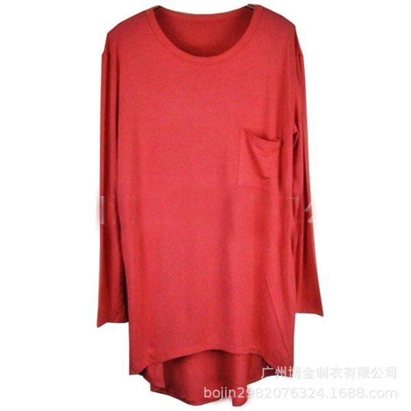 

autumn new loose large women's long sleeve t-shirt bottom top, Black;gray