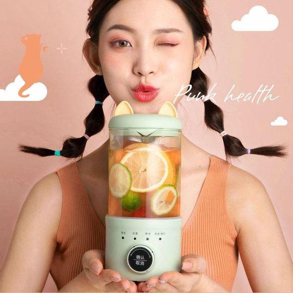 

500ml electric kettle portable health preserving pot glass water boiler teapot maker multifunctional warm kettle for office