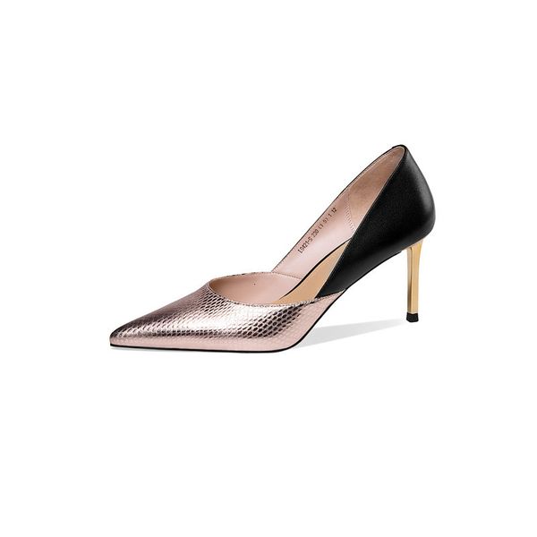 

arrival 2021 new high heels genuine woman shallow to wedding party shoes 1gq4, Black