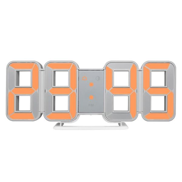 

wall clocks clock 3d led large time calendar temperature desk table morden design digital watch auto backlight home decor alarm