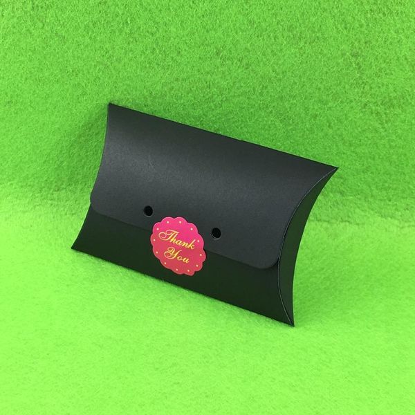 

60 шт. 12.5x8x2cm форма подушки спасибо конфеты упаковочная коробка свадьба подарок подарки аксессуары для хранения бумага коробка wmtpcn
