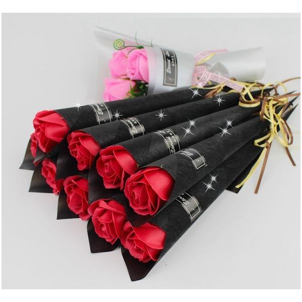 

artificial rose flower 14 styles soap flower valentine's day birthday christmas gift sets for women wedding jllflg lucky2005