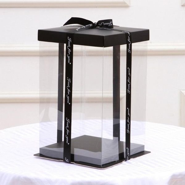 

transparent empty gift box for artificial teddy bear rose flower gifts box women plush bear gift1