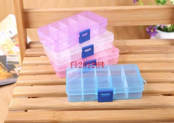 

fedex dhl adjustable 10 compartment plastic clear storage box for jewelry earring tool wmtfub lottery2010