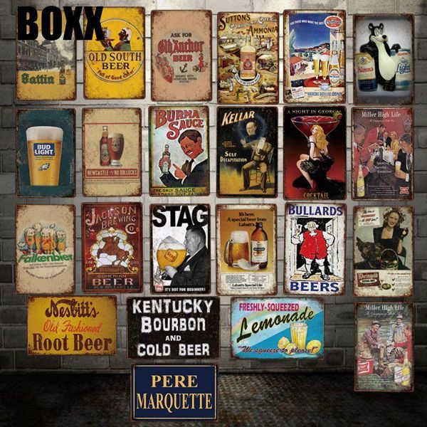 

stag bullards metal sign painting beer postercustom decor