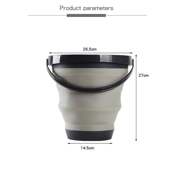 

promotion folding bucket sile bucket for fishing car wash outdoor fishing supplies bathroom kitchen camp bu bbyqws