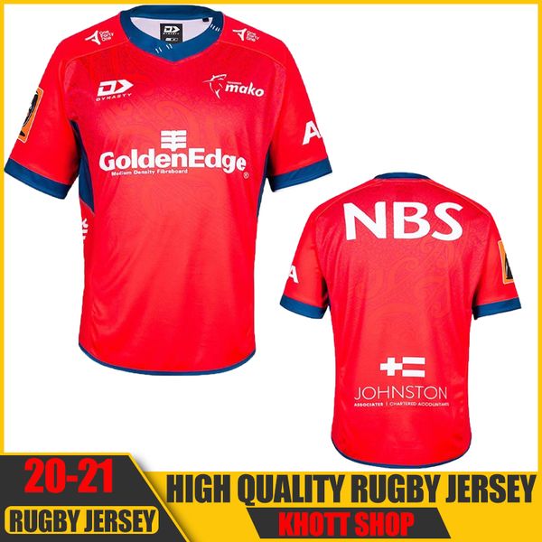 

2020 2021 tasman mako rugby jersey 20 21 tasman mako fans version high-quality rugby trainingjersey size s-5xl, Black;gray
