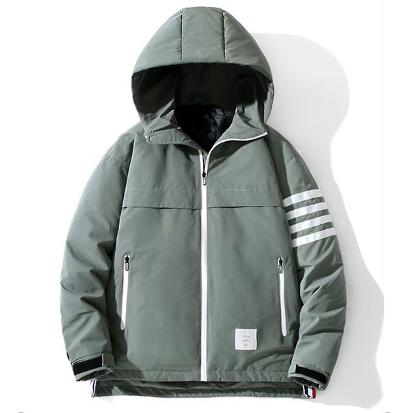 

white winter's lighted duck down 2020 new man's brand of men jacket with male streetwear outerwear 1qvn, Black