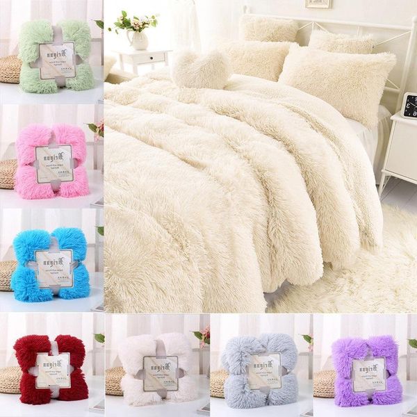

super soft throw blanket shaggy bed sofa blankets cozy shaggy bedspread winter warm plush thick fluffy sofa mat decor