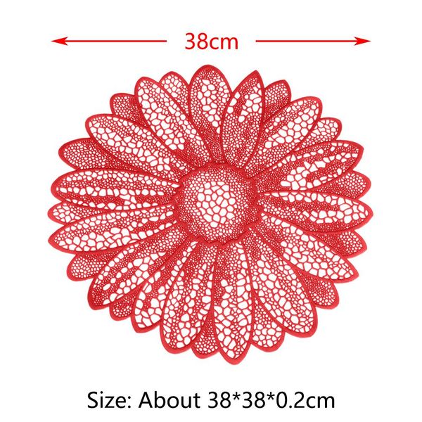 

2020 new non slip placemat heat insulation waterproof table mat embroidery lace dish bowl pad tea coaster kitchen accessories h wmtgez