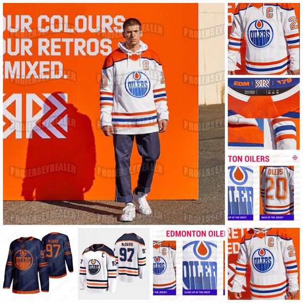 

youth connor mcdavid edmonton oilers 2021 reverse retro colby cave leon draisaitl ryan nugent-hopkins gretzky nurse kassian barrie jersey, Black;red