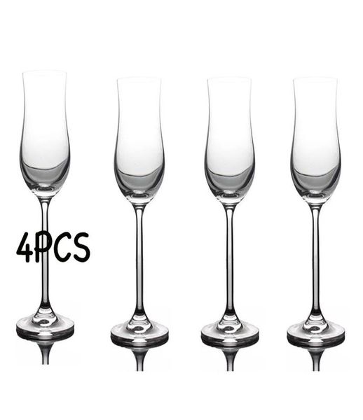 

4pcs 100ml tulip glass champagne flute glasses copita nosing glass set of 4 sqcrgm