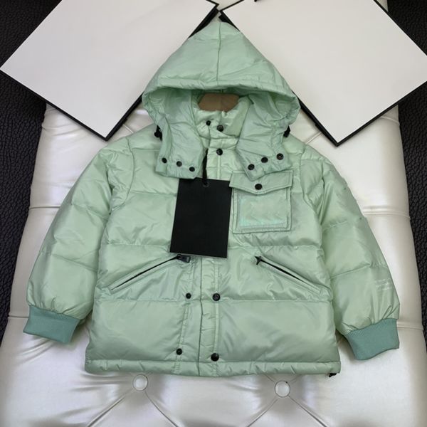 

global boys and girls down jacket three-color warm and windproof high-quality children's jacket ing, Blue;gray