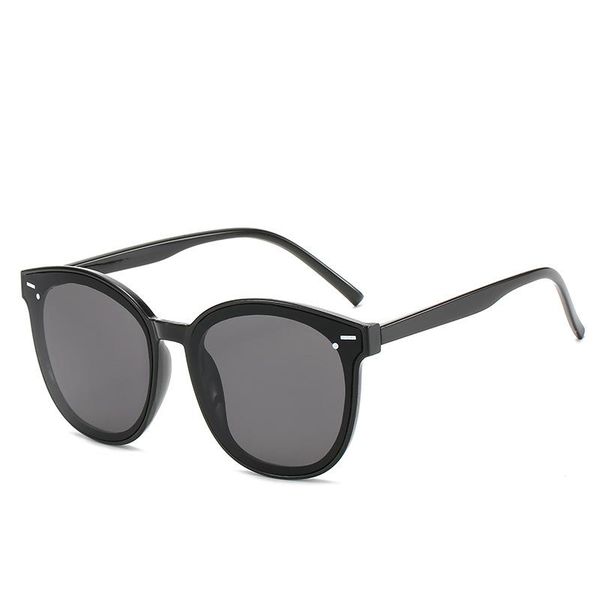 

sunglasses 2021 star with the korean version of fashion jack bye printed minail street s large frame, White;black