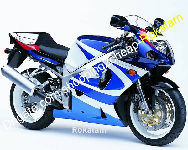 

gsxr 600 750 k1 bodywork shell for suzuki gsx r600 r750 2001 2002 2003 gsxr750 gsxr600 blue white fairing (injection molding)