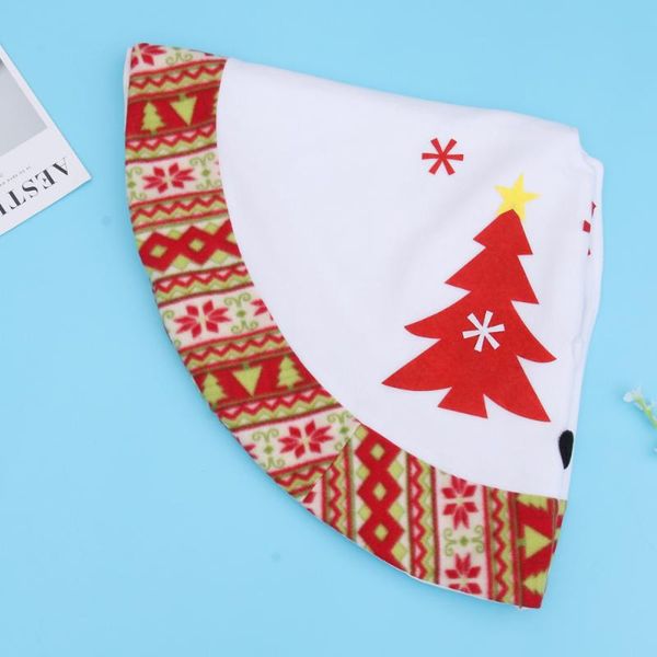 

1pc xmas tree skirt beautiful unique delicate decorative tree apron cushion skirt mat for home party