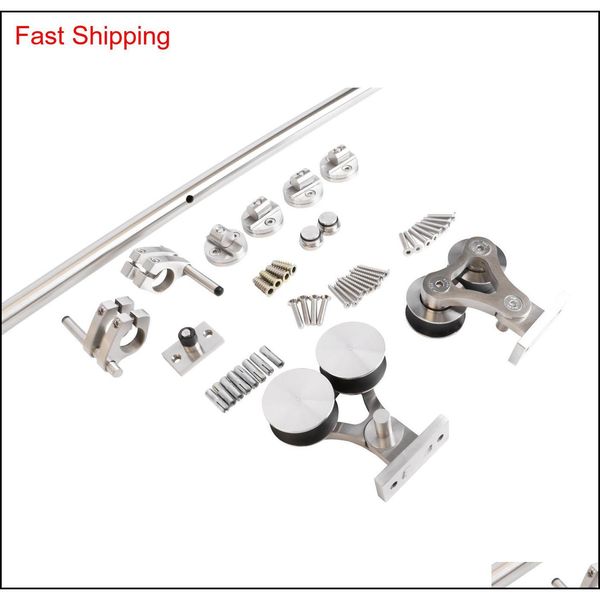 

interior barn doors stainless steel mount dual wheel rolling sliding door hardware ki qylchv yh_pack