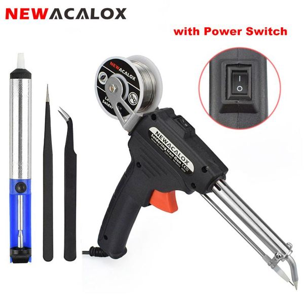 

hand & power tool accessories acalox 220v 60w eu automatic send tin gun electric soldering iron rework station desoldering pump welding sold