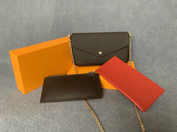 

handbags purses bags fashion women shoulder bags three-piece combination bags b size 21*11*2 cm 61276 with box