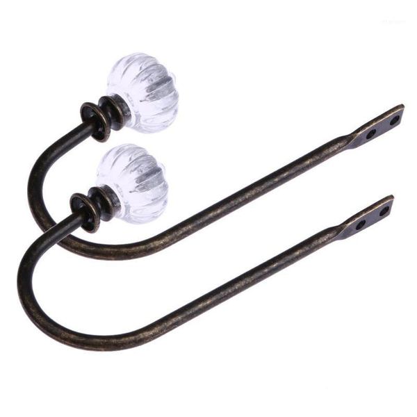 

christine glass curtain holder, crystal ball silver metal wall window curtain clothes hook hold backs tie1