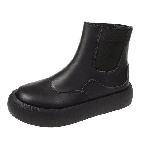 

2021 new autumn black winter white plutonium leather women comfortable warm snow outdoors mujer boots l84d
