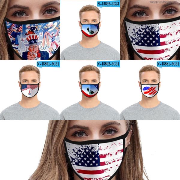 

mouth cartoon 3d fashion washable printed designer cotton masks pm2.5 dustproof and 3p2a roq1