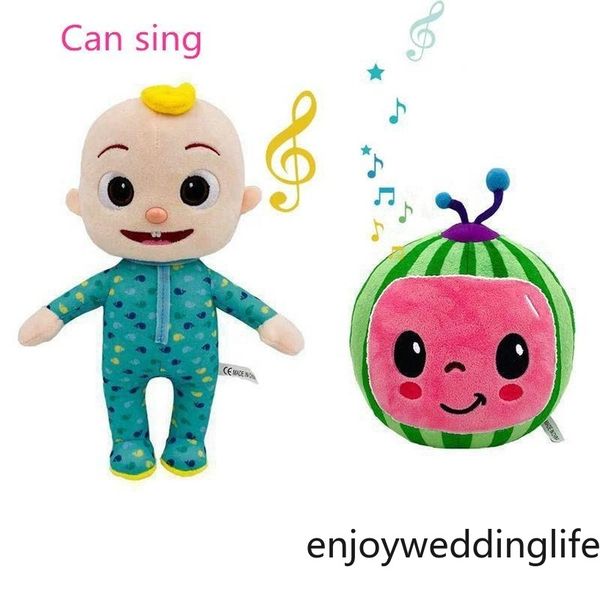 

dhl us stock cocomelon can sing toy soft music cartoon family cocomelon jj family sister brother mom and dad toy dall kids chritmas gifts