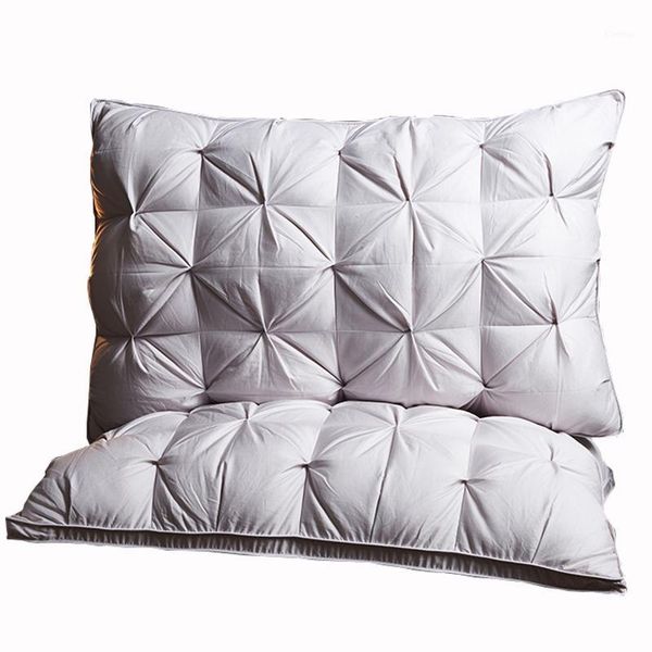 

2018 exclusive style 3d rectangle white /duck feather down pillows down-proof cotton bedding pillow#/1