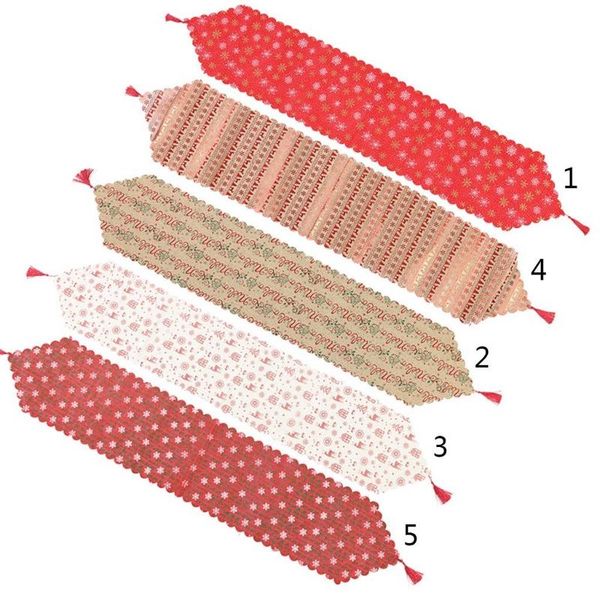 

christmas decoration linen printed table runner flag cover tablecloth placemat