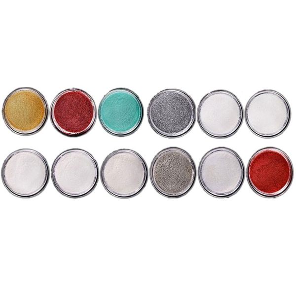 

nail art mirror powder 12 colors nail art mirror powder superfine metallic glitter, Silver;gold