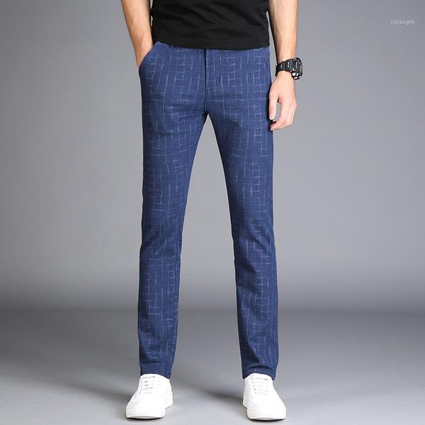 

2020 new fashion casualwear lightweight pants high waist straight cotton men trousers for men 28-381, Black