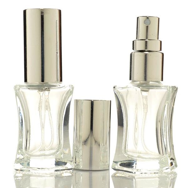 

100pcs 5ml spray bottle multipurpose perfume clear glass fine mist atomizer metal cap refillable portable container cosmetic