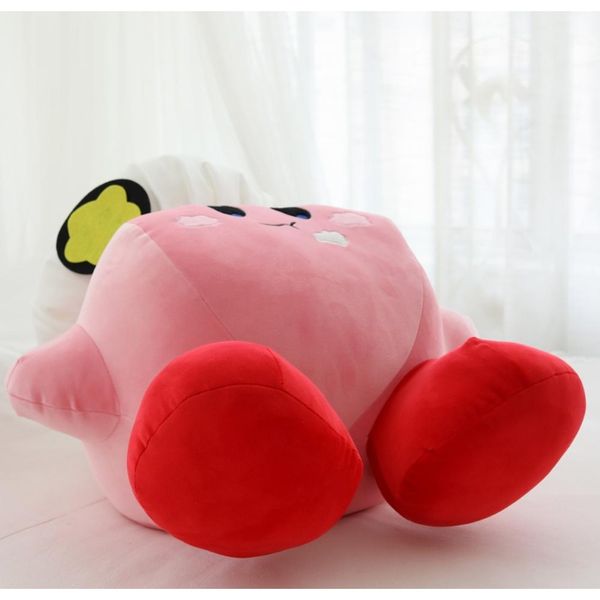

2020 new cute kirby plush game anime figure kirby toy throw pillow chef kirby soft stuffed doll children christmas birthday gift wmtmxs