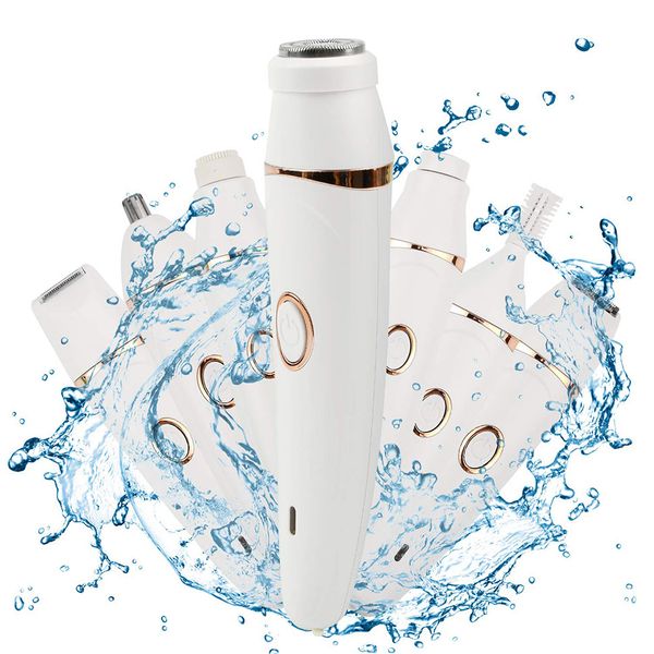 

womens facial hair remover trimmer kit, 7 in 1 rechargeable razor hair removal for women, upper and lower lip, nose, cheeks, bikinie