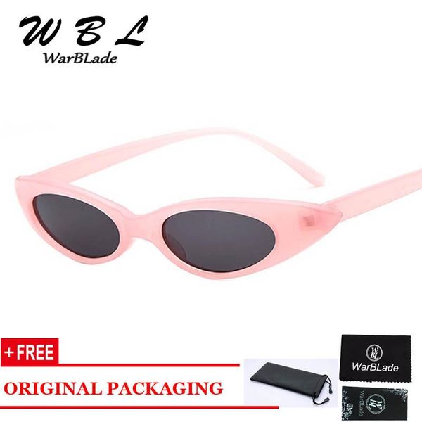 

sunglasses warblade 2021 fashion cat eye women clear small frame glasses brand designer unique men uv400, White;black