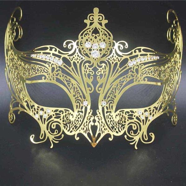 

factoryf180crown party masks fashion cosplay women gold princess metal halloween ball masquerade mask rhinesto