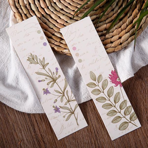 

30 sheets pack flowers theme bookmarks retro cardboard bookmarks for students office women men kids boys girls h wmtkmg