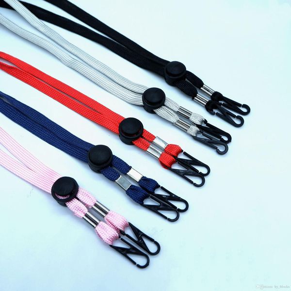 

adjustable mask lanyard safety chain holder masks strap extenders rope around the neck rest ear saver for outdoor sport, Red;brown